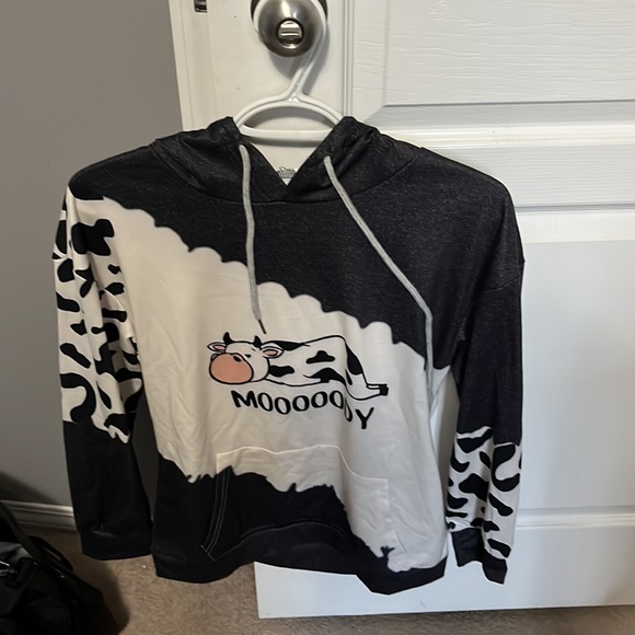 Ladies Large Moooody Thin Hoodie - Picture 3 of 5